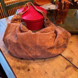 Free People Roma Suede Tote ~ Terra Cotta   NEW W/TAG